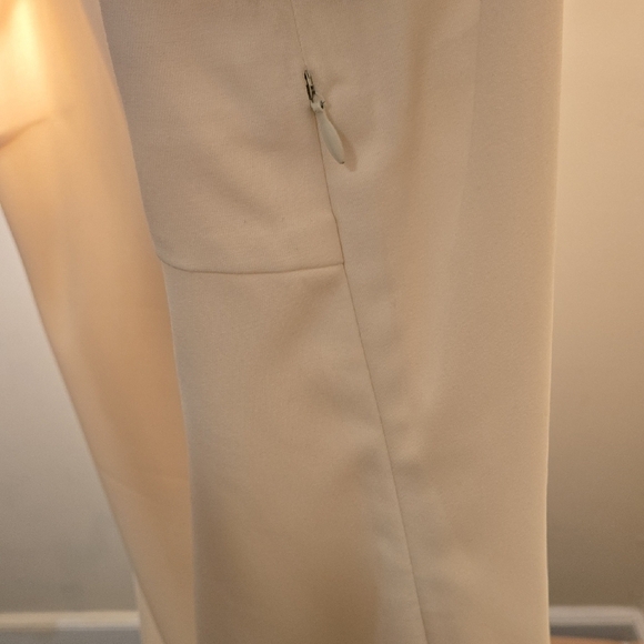 Halston Heritage Cream Midi Dress with Blazer - Picture 7 of 8